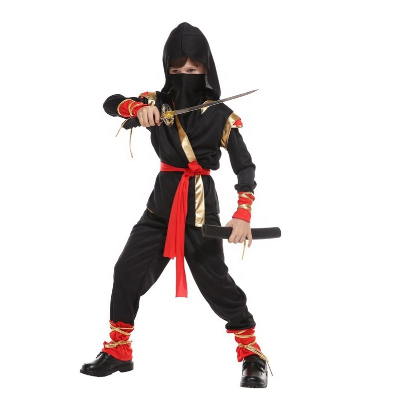 Kids Anime Costume Halloween Cosplay Masked Costume Anime Boy Ninja Costume