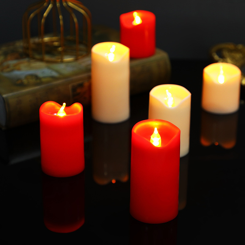 Flameless Plastic Led Candle Multi Colors Artificial candle Tealight Candles With Remote Control Function