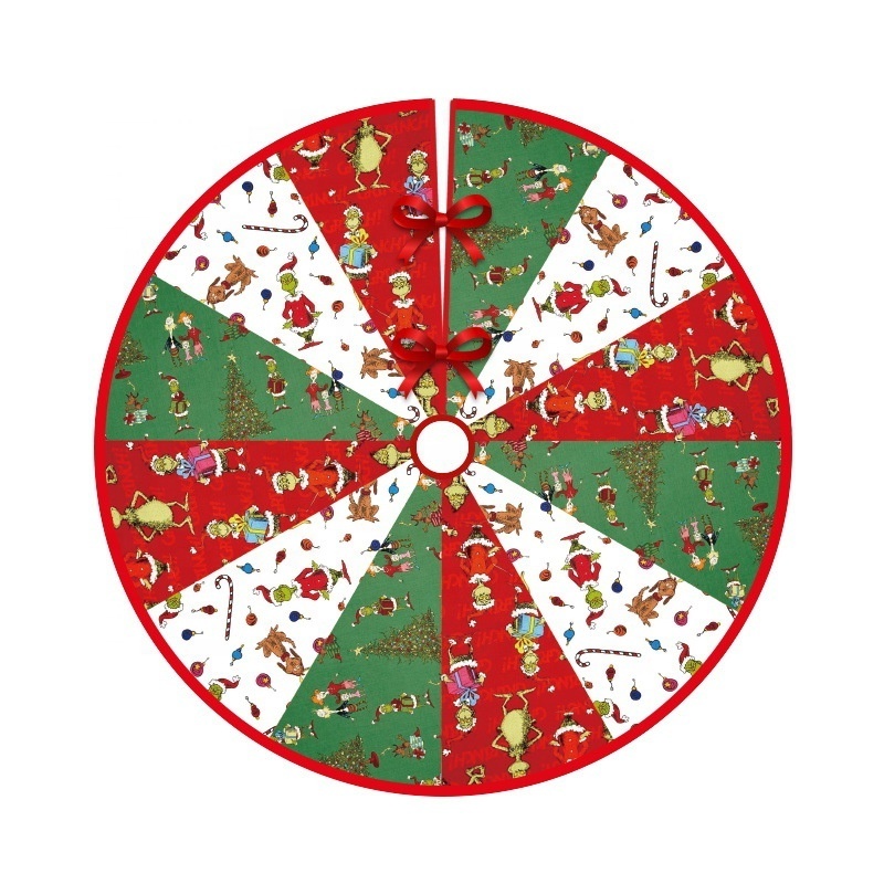 Xmas Ornaments Tree Skirt 48 Inches Snowflake Christmas Tree Skirt Party Tree Christmas Decorations