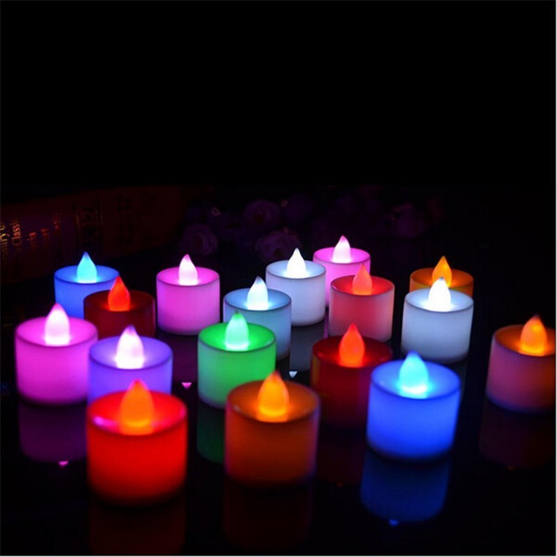 Party Wedding Birthday Decoration Led Flameless Tea Light Candles, High Quality Plastic Battery Operated Christmas Led Candles