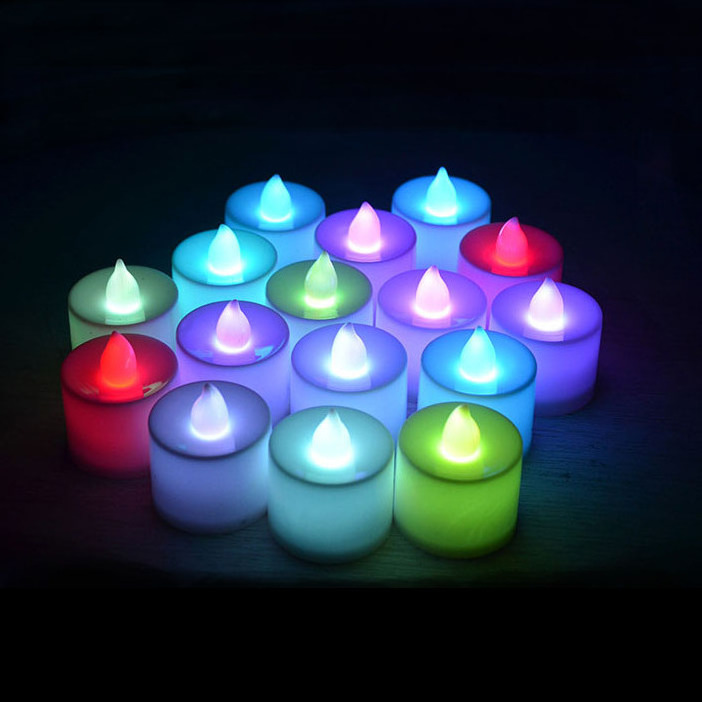 Party Wedding Birthday Decoration Led Flameless Tea Light Candles, High Quality Plastic Battery Operated Christmas Led Candles