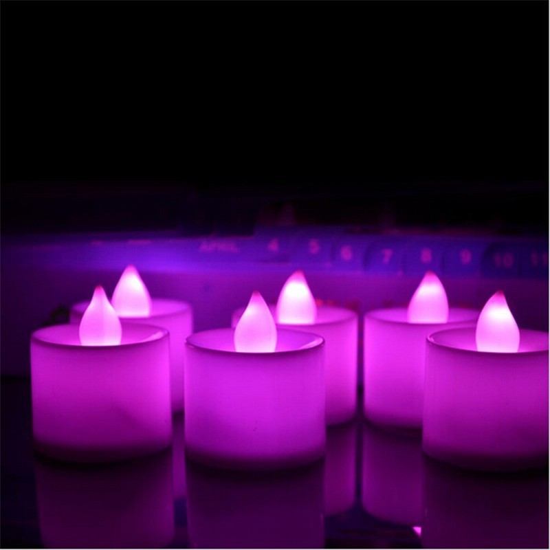 Party Wedding Birthday Decoration Led Flameless Tea Light Candles, High Quality Plastic Battery Operated Christmas Led Candles