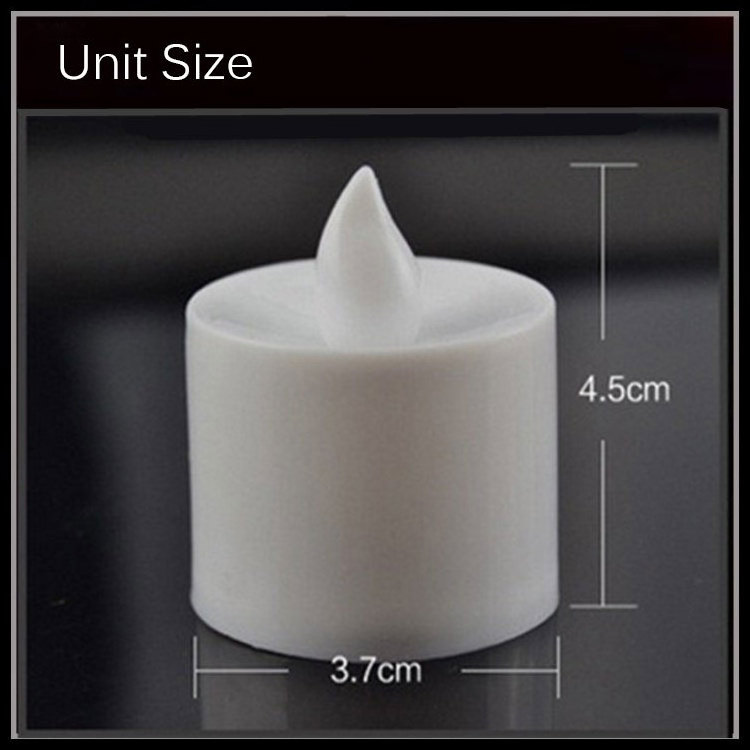 Mulit colors Flameless Plastic Led Candle Tealight Candles With Remote Control Function