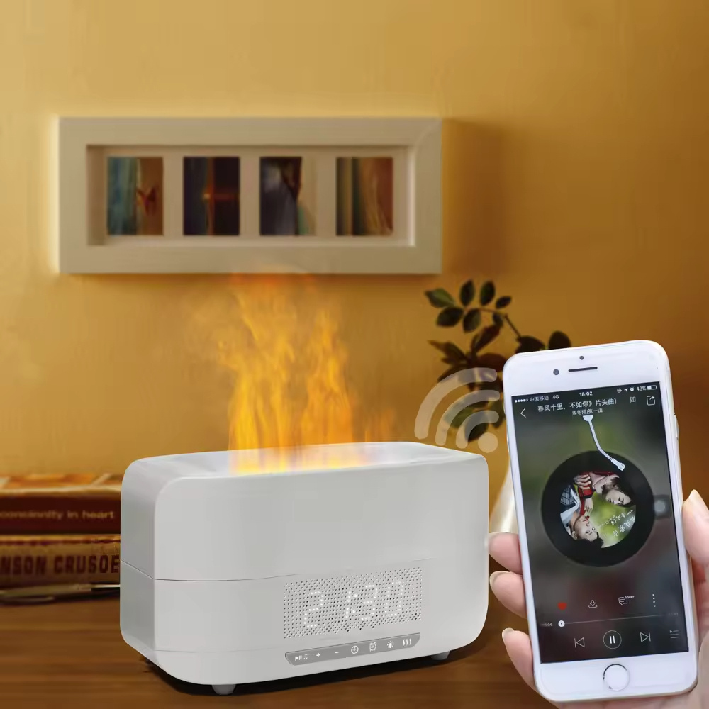 DIXU Flame aromatherapy Flame humidifier simulates fire aromatherapy machine with wireless connection