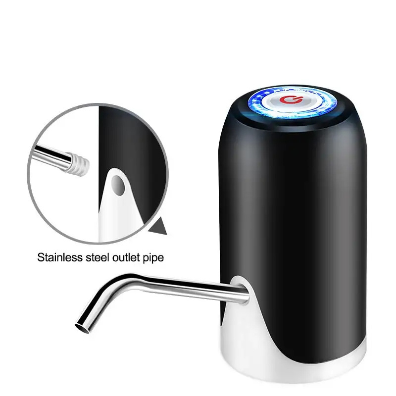 Automatic Water Dispenser Electric Water Pump Button Control USB Charge Portable Drink Dispenser with Base