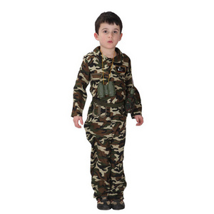 Boys Soldier Costume Military Uniform Suit Kids Army Costume DX-B005001