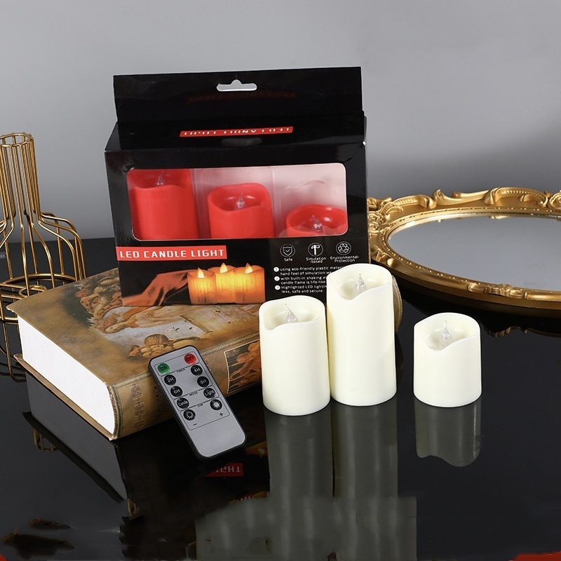 Flameless Plastic Led Candle Multi Colors Artificial candle Tealight Candles With Remote Control Function