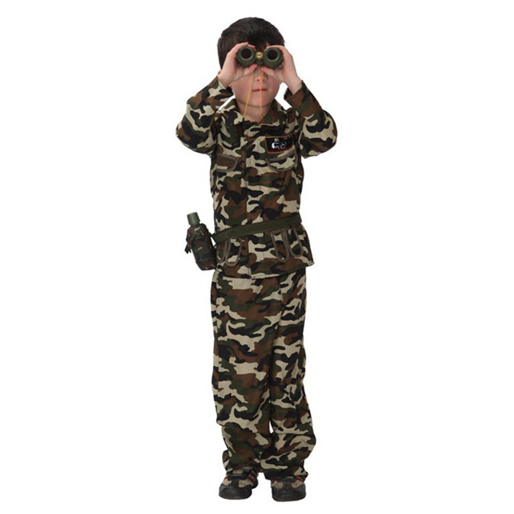 Boys Soldier Costume Military Uniform Suit Kids Army Costume DX-B005001