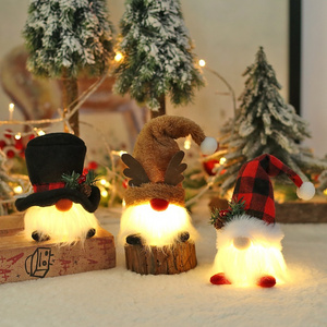 Led Lighted Standing Christmas Gnomes Decorations With Christmas Home Gift Winter Tabletop Christmas Decorations