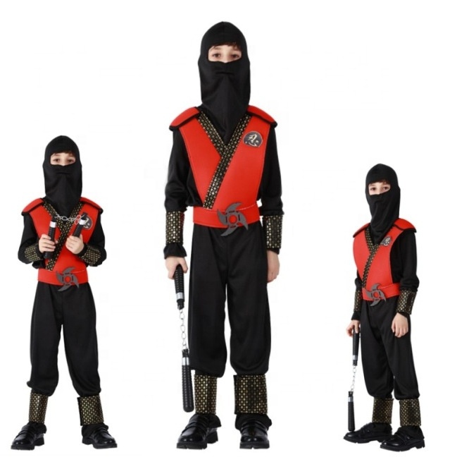 Halloween Party Fancy Costumes Children Warrior Samurai Ninja Cosplay Suit Kids Ninja Costume Uniforms