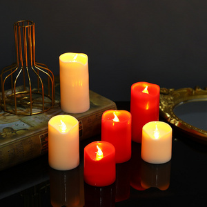 Flameless Plastic Led Candle Multi Colors Artificial candle Tealight Candles With Remote Control Function