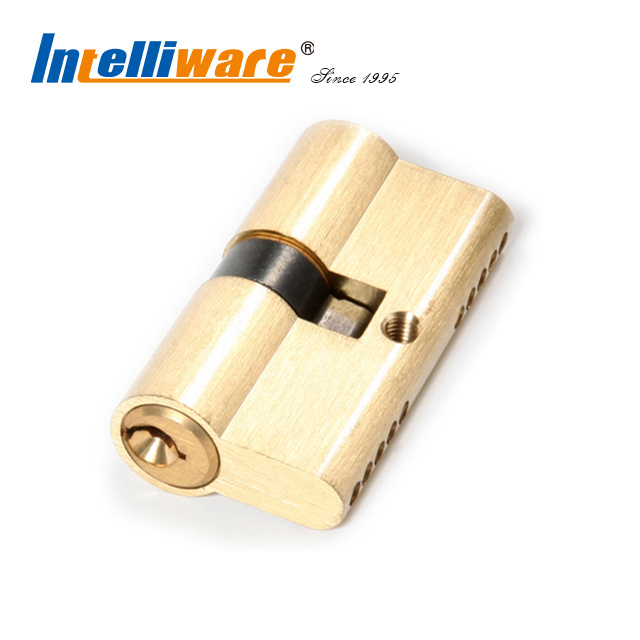 Intelliware 1K2001 5 Pins Polished Brass European Door Lock Cylinder