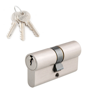 High Security Euro 60mm 5 Pins Solid Brass Cylinder Gate Lock For Wooden Door