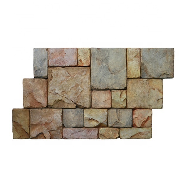 Archaize Brick faux stone rock brick 3d wall panel PU stone indoor outdoor wall decoration for background wall