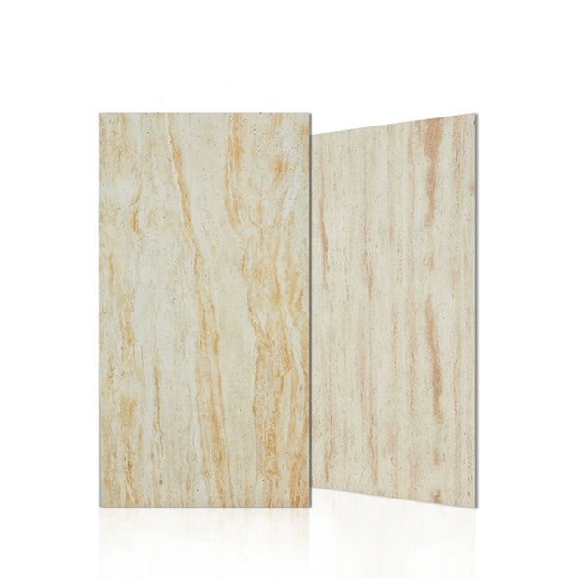 Best mcm thin soft flexible travertine ceramic tile faux stone porcelain tile wall panels for exterior wall