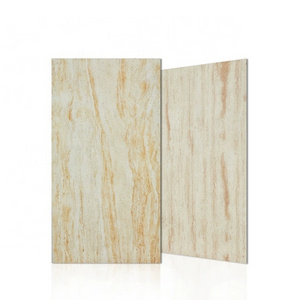 Best mcm thin soft flexible travertine ceramic tile faux stone porcelain tile wall panels for exterior wall