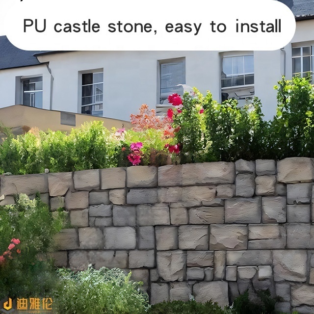 Archaize Brick faux stone rock brick 3d wall panel PU stone indoor outdoor wall decoration for background wall