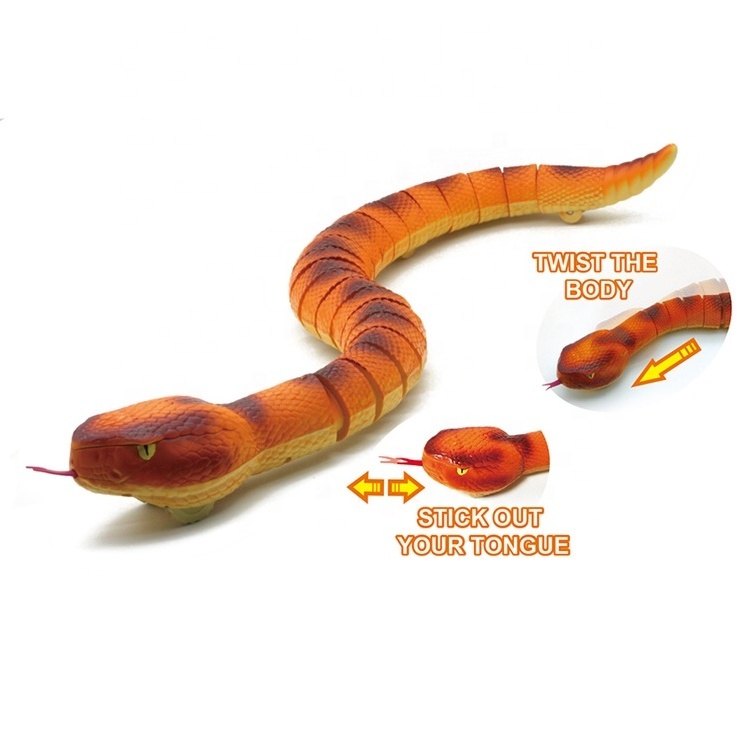 BSCI factory 2.4G anaconda simulation animals toys remote control rc snake toy