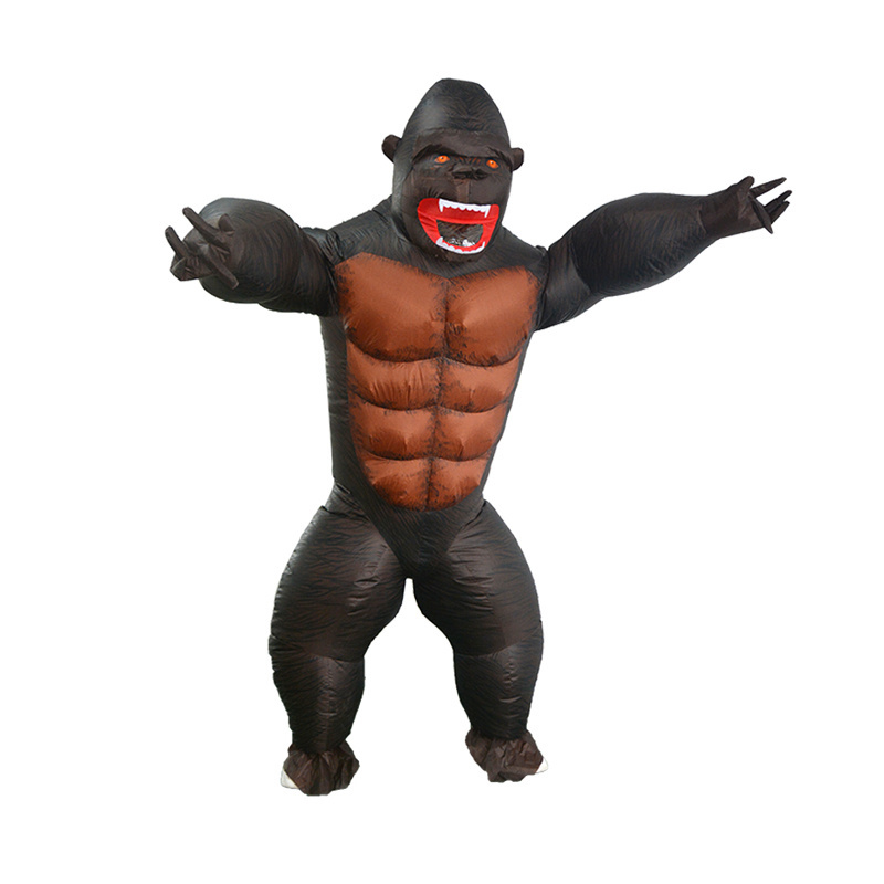 New Halloween Kids Adult King Kong Inflatable Clothes Cartoon Doll Walking Clothes Annual Meeting Funny