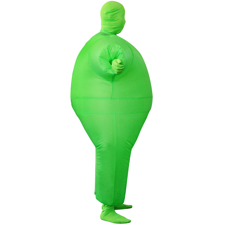 Inflatable Full Body Fat Suit Adult Funny Solid Color Blow-Up Costume Inflatable Costume