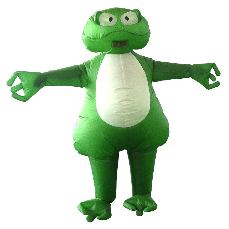 New Hot Selling Funny Green Inflatable Full Body Costume Adult Inflatable Frog Costume Christmas