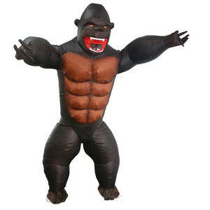 Gibbon Chimp Monkey King Kong Fancy Dress Blow Up Suit Adult Orangutan Gorilla Inflatable Costume