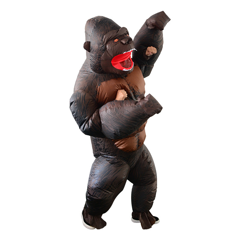 Gibbon Chimp Monkey King Kong Fancy Dress Blow Up Suit Adult Orangutan Gorilla Inflatable Costume