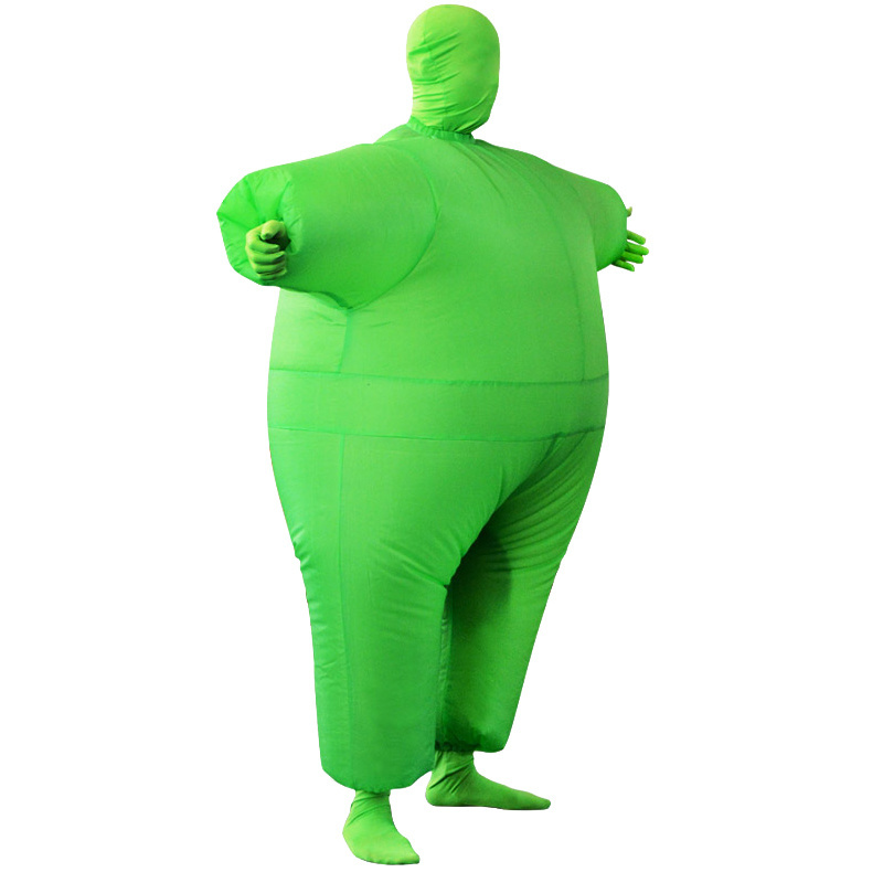 Inflatable Full Body Fat Suit Adult Funny Solid Color Blow-Up Costume Inflatable Costume