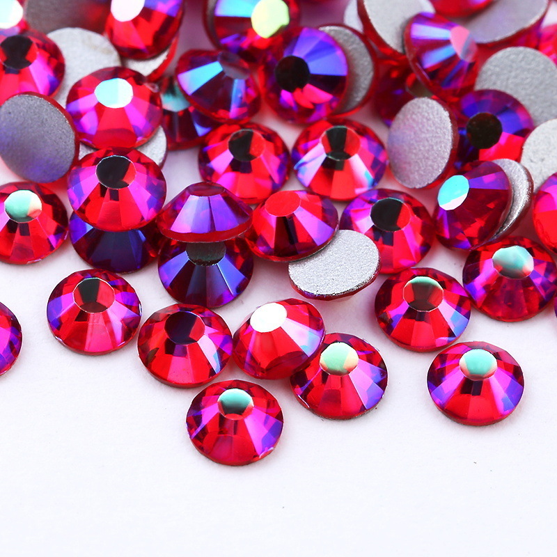 Wholesale Bags Glass Round Flatback Crystal Rhinestones for Nail Art Garment