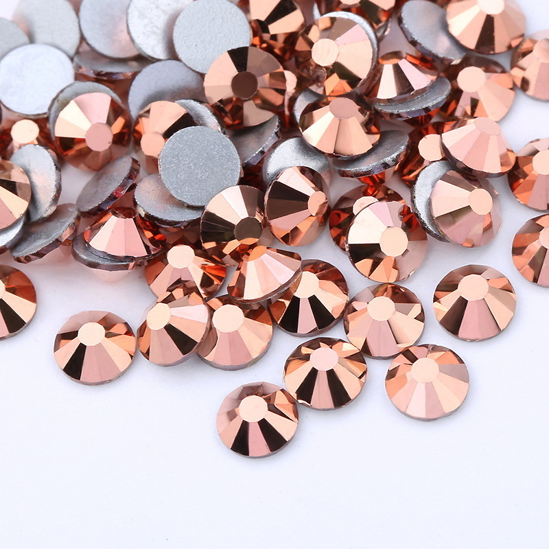 Wholesale Bags Glass Round Flatback Crystal Rhinestones for Nail Art Garment