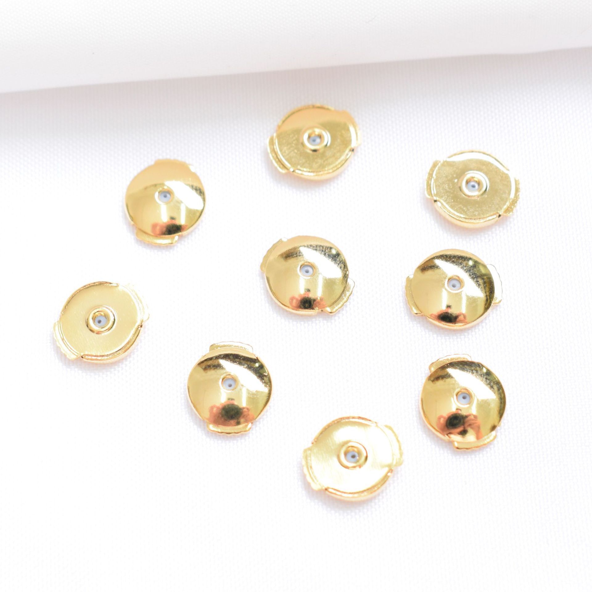 Wholesale gold plated flying saucer ear plug stud earplug fashion ear holder DIY earrings accessories Ear cap