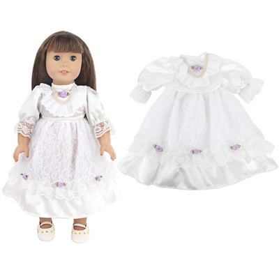 wholesale good quality  46 cm 18 inch girl doll baby reborn doll dress clothes for  girl dolls