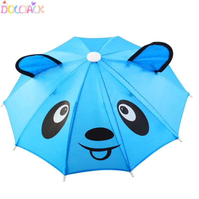 Dolltalk Brand Hot Sale 18-inch American Doll Handmade Smiley Ear Cartoon Umbrella 18 Inch Doll Accessories