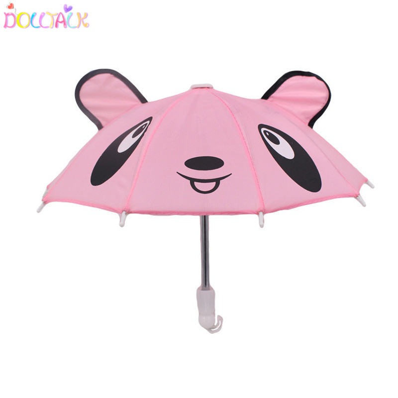 Dolltalk Brand Hot Sale 18-inch American Doll Handmade Smiley Ear Cartoon Umbrella 18 Inch Doll Accessories