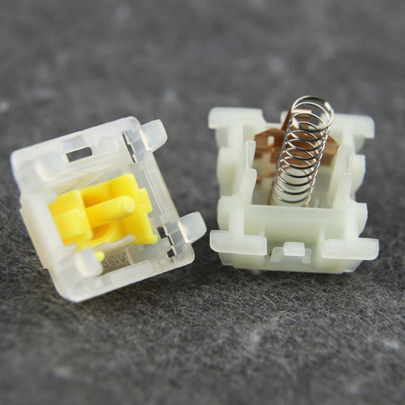 35 Pcs/Box Gateron Yellow Pro Switches SMD Factory Pre-lubed Series Linear Feel RGB Yellow Red Brown Switches