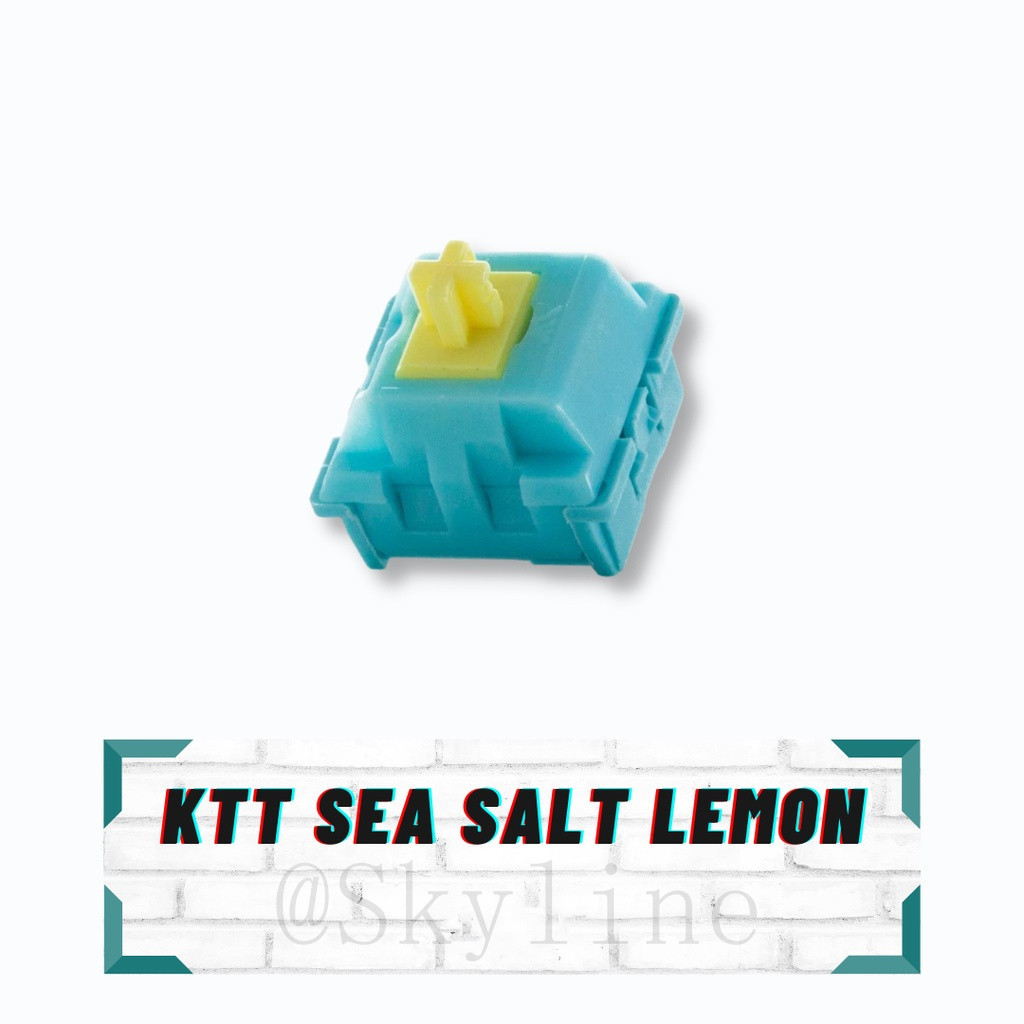 KTT Sea Salt Lemon Linear Switches Switch for Mechanical Gaming Keyboards Linear SMD LED 3 pin Switch