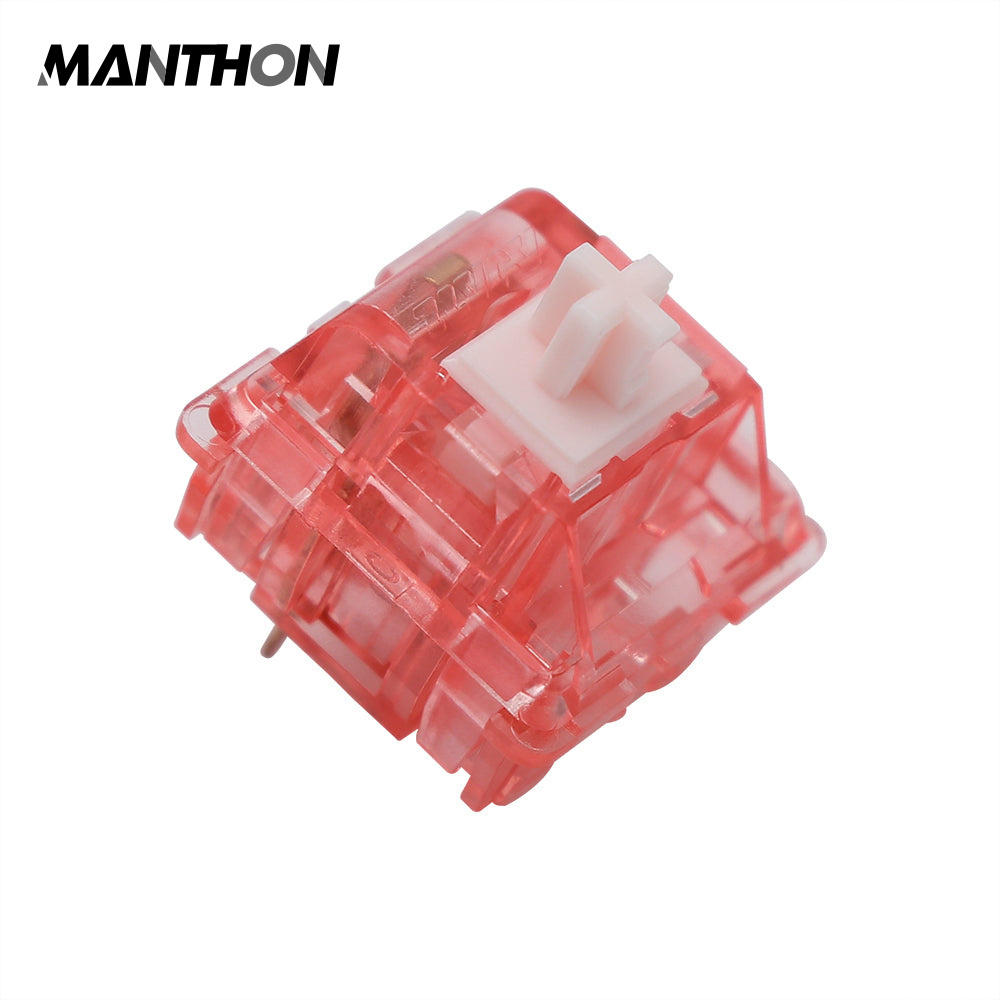 Ajazz Diced Fruit Peach Switch 3 Pin 40gf Force Pre Lubed Light-Tactile Linear Switch for Mechanical Keyboard Switches