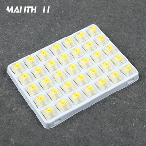 35 Pcs/Box Gateron Yellow Pro Switches SMD Factory Pre-lubed Series Linear Feel RGB Yellow Red Brown Switches