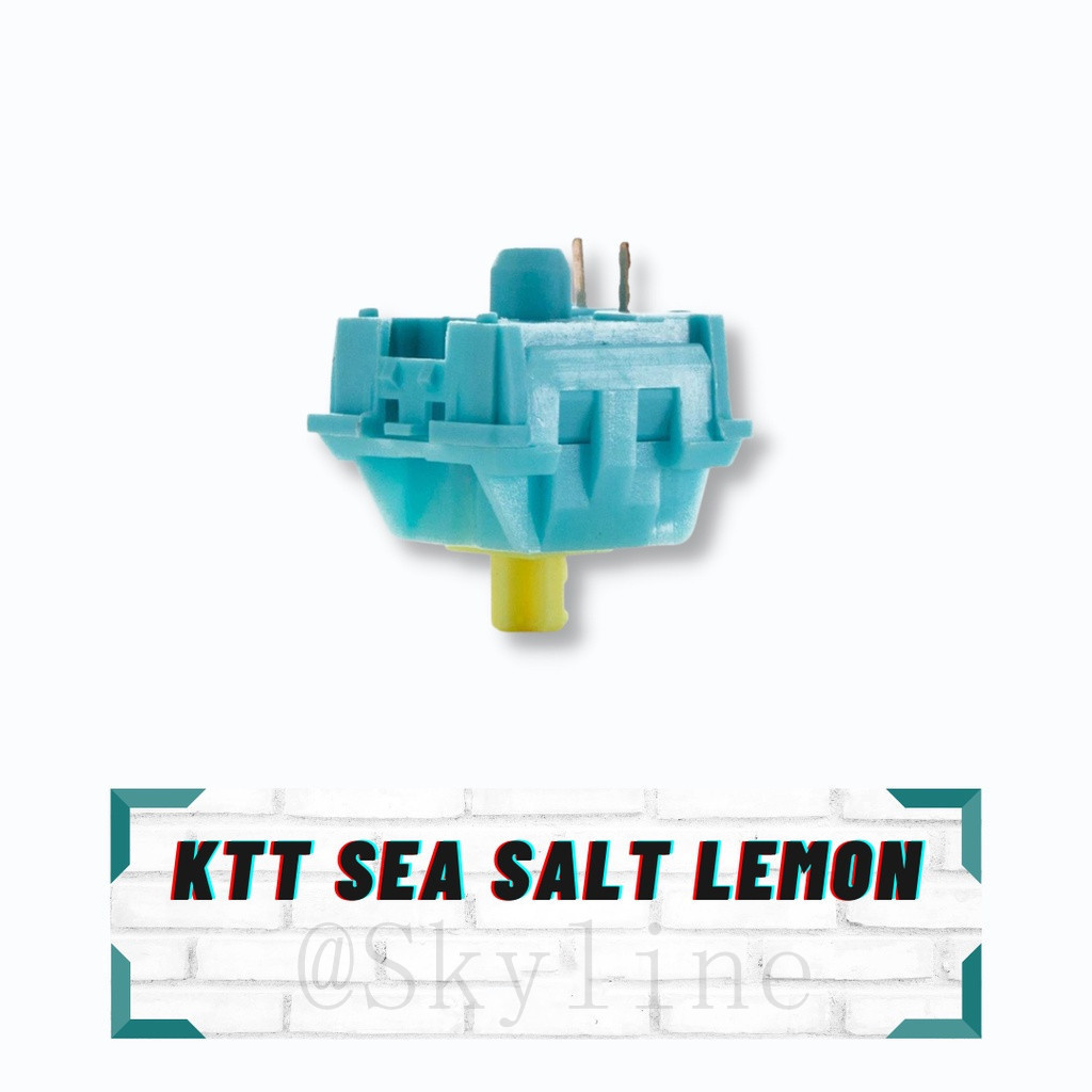 KTT Sea Salt Lemon Linear Switches Switch for Mechanical Gaming Keyboards Linear SMD LED 3 pin Switch