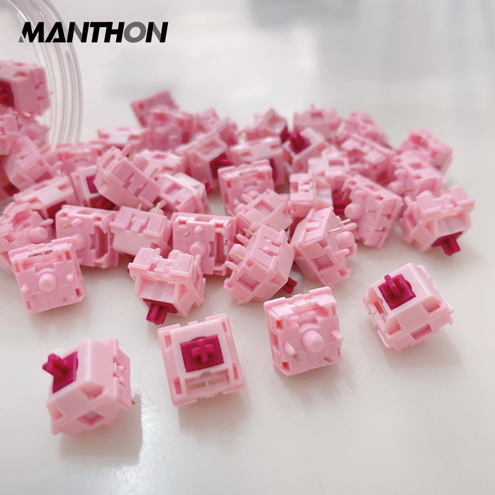 KTT Darling Switch Pink Switches Custom Cherry RGB POM Mechanical Keyboard 5Pin Switch