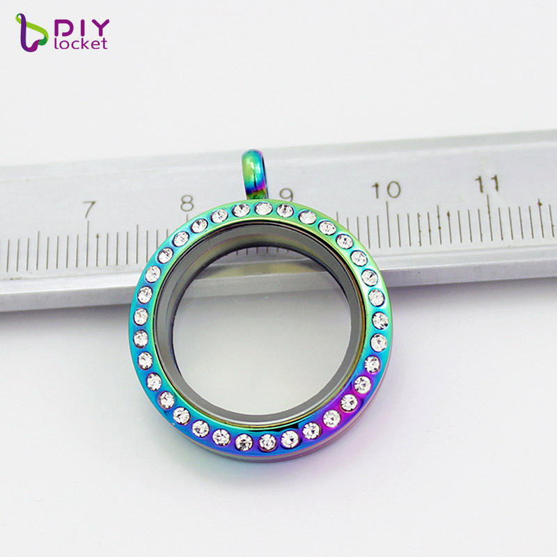 Wholesale Mixed Styles 25mm Screw Stainless Steel Lockets Charm Necklace For Floating locket