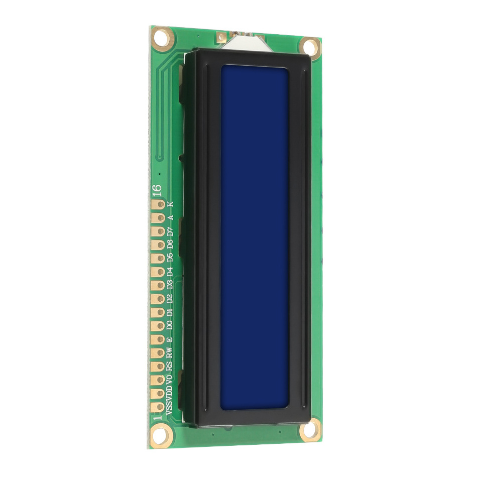 LCD1602 1602 Module Blue Green Screen 16x2 Character LCD Display Module HD44780 Controller Blue Black Light for Arduino