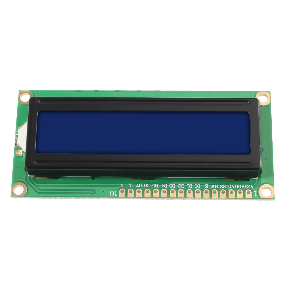 LCD1602 1602 Module Blue Green Screen 16x2 Character LCD Display Module HD44780 Controller Blue Black Light for Arduino