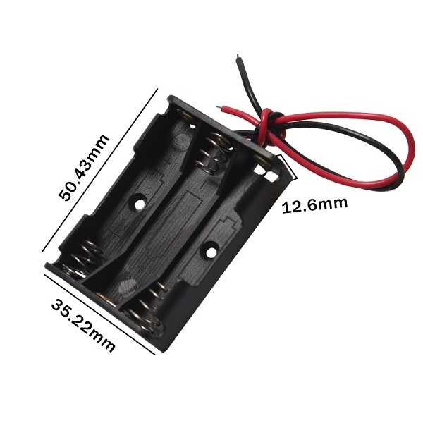 4 x aa Size 1.5v Battery Holder Case Box 2 3 4 5 6 8 10 Slot With Wire Leads No Cover Switch Plastic Batteries Holder