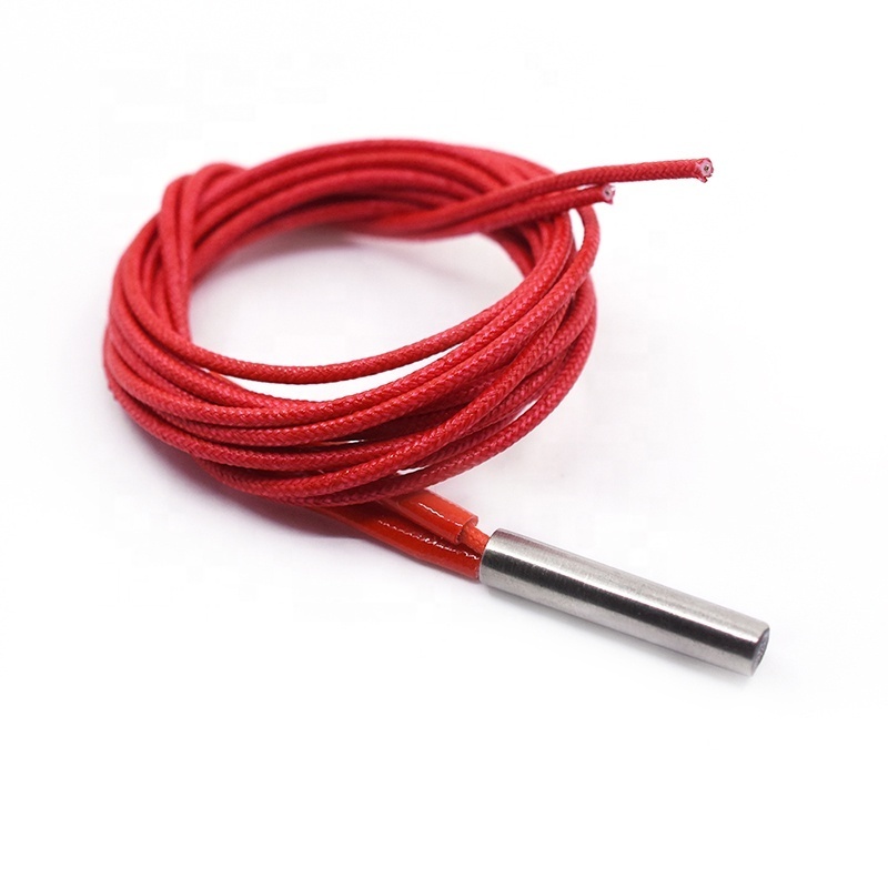 12V 40W/24V 40W Ceramic Cartridge Heater 6mm*20mm For Extruder 3D Printers Parts Heating Tube Heat 1M 1.5M Extrusion Part