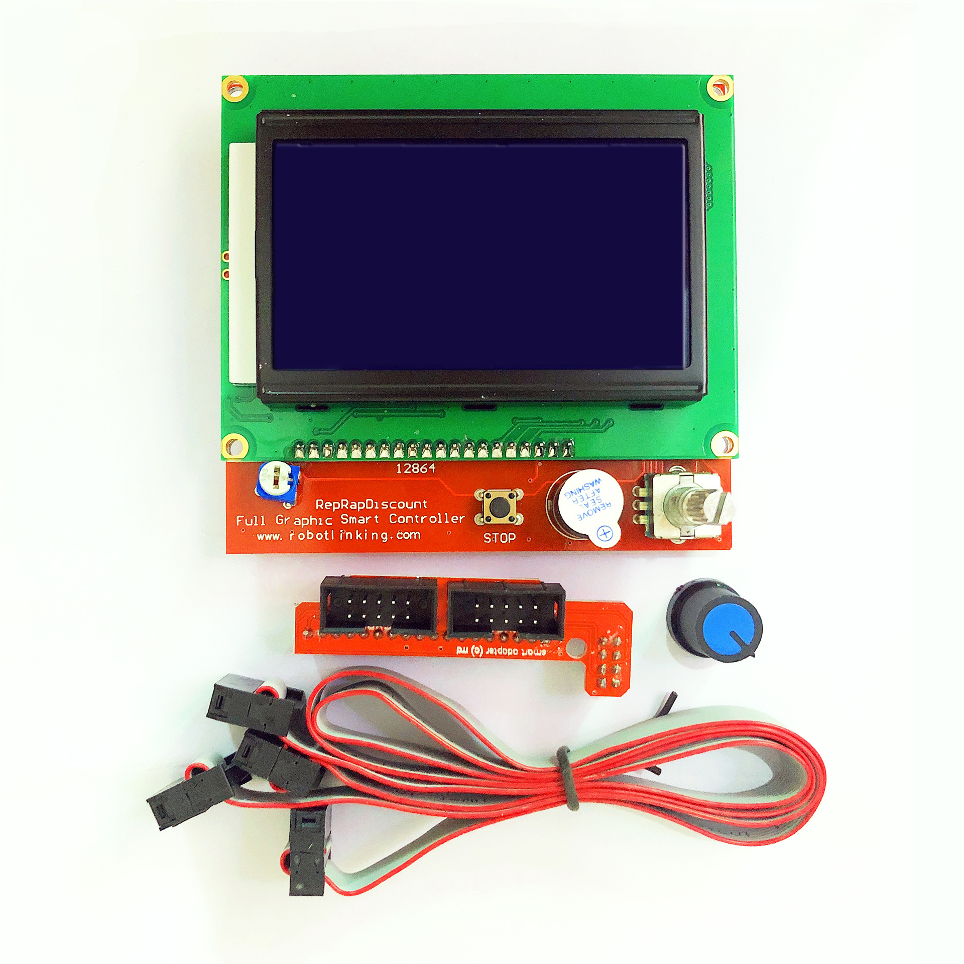 Reprap Ramps 1.4 Kit with Mega 2560 r3 + Hot bed MK2B + LCD12864 Controller + DRV8825 +Mechanical Switch +Cables 3D Printer Part