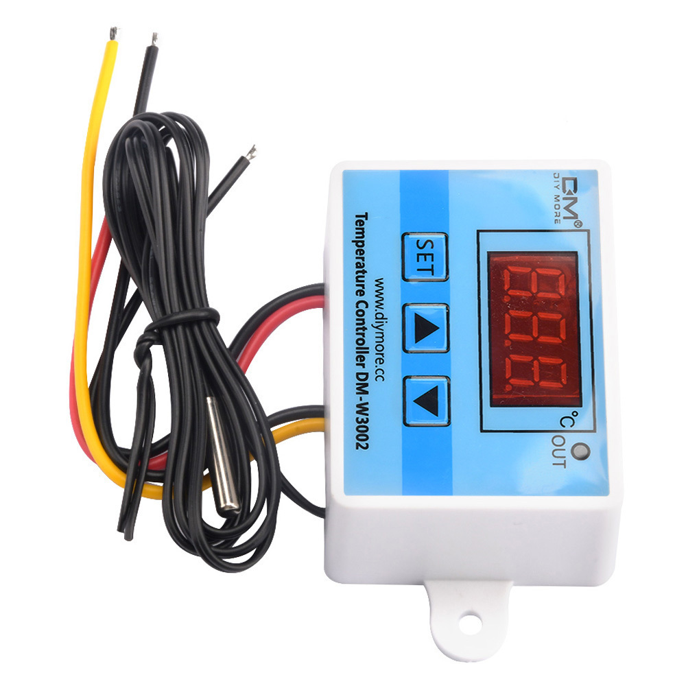 XH-W3002 W3002 DC 12V 24V AC 110V-220V 10A Digital LED Temperature Controller Thermostat Control Switch With Probe Sensor