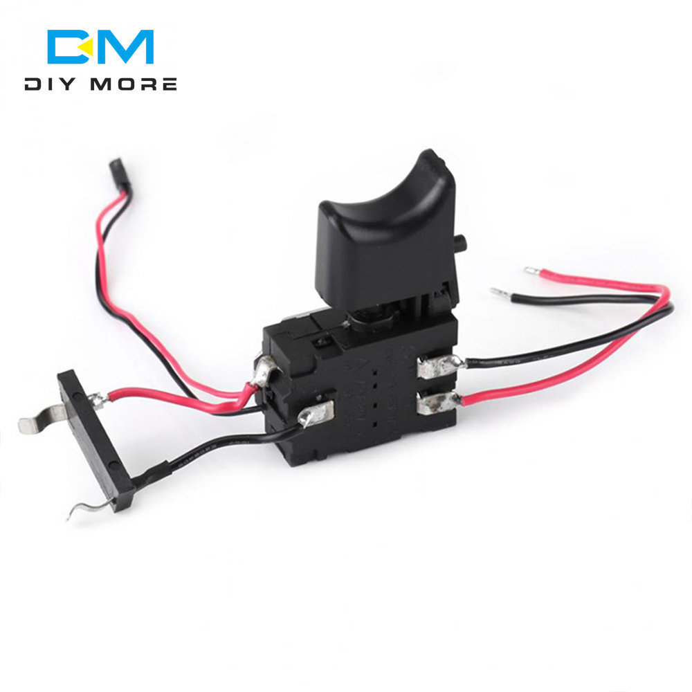 DC 7.2 V-24 V 12V 16A Lithium Battery Electric Drill Speed Controller Trigger Switch Push Button With Light Indicator