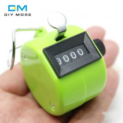 4 Digit Counters Hand Finger Display Manual Counting Tally Clicker Timer Soccer Golf Counter Plastic Shell