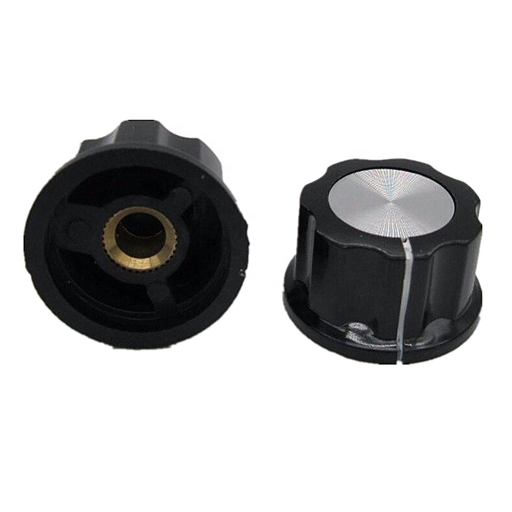 1*10PCS 16mm Rotary Control Turning Knob for Hole 6mm Dia. Shaft Potentiometer 360 Degree 100% New Origin